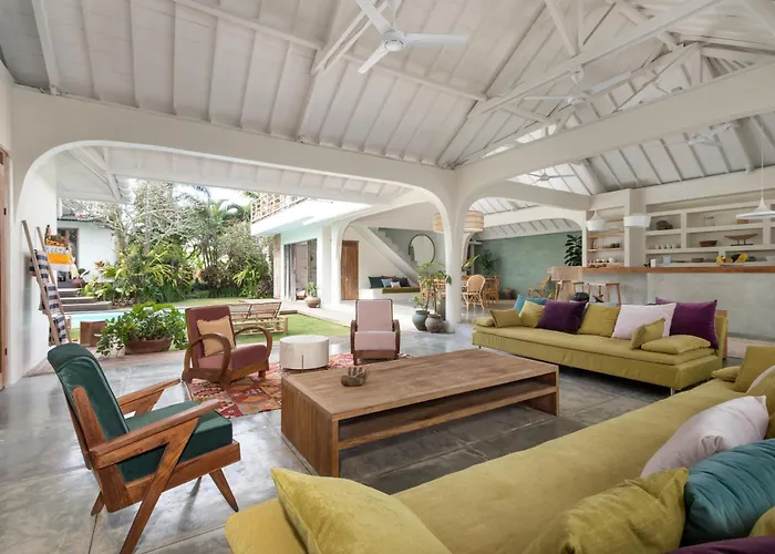 Anicca - Sunny Colorful 4br Umalas With Private Pool And Rooftop Lounge