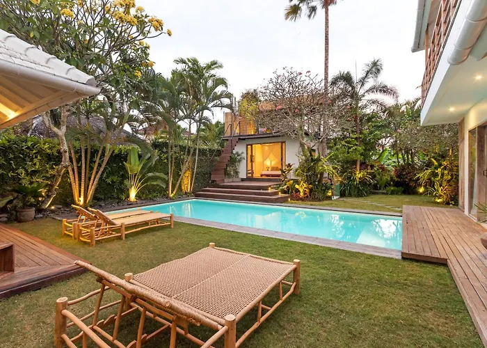 Anicca - Sunny Colorful 4br Umalas With Private Pool And Rooftop Lounge Villa